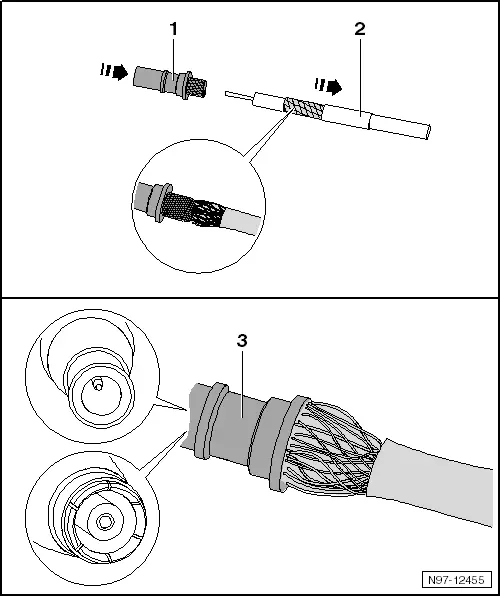 Audi Q5. Crimping Outer Conductor