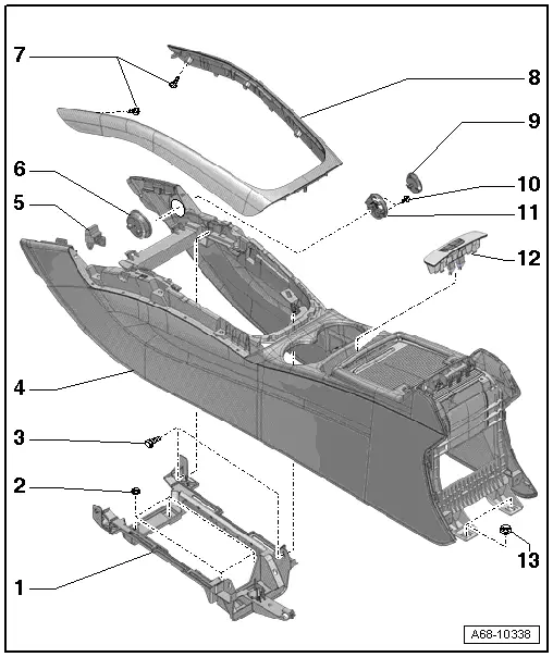 Audi Q5. Overview - Center Console