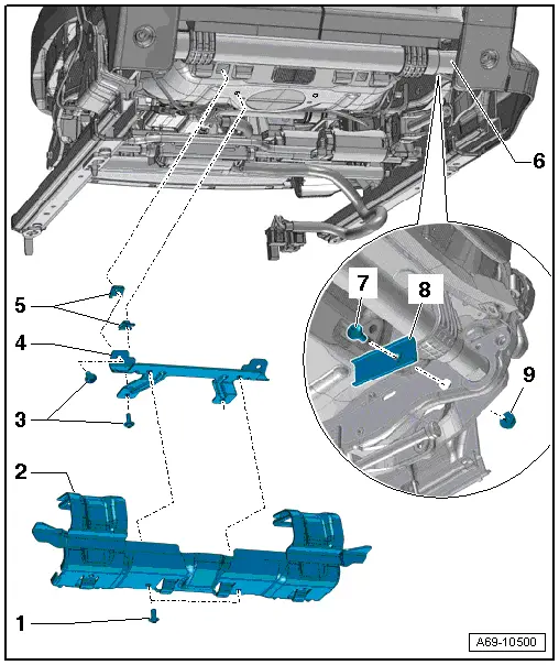 Audi Q5. Overview - Front Child Seat Anchors