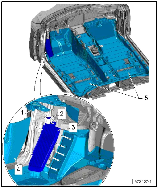 Audi Q5. Overview - Foot Rest and Carpet