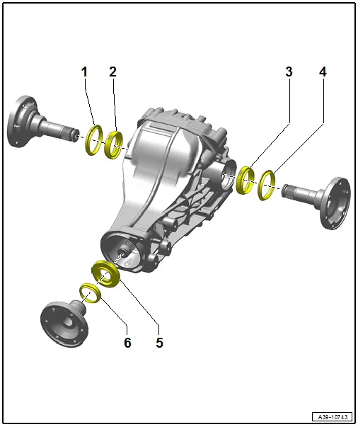 Audi Q5. Seals Component Location Overview, 0BC, 0BD