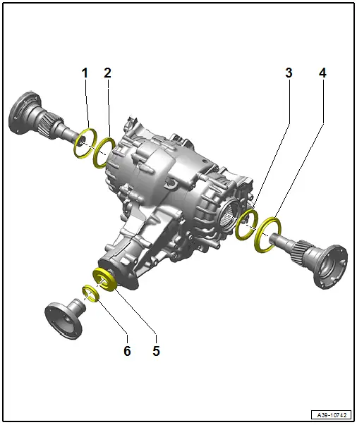 Audi Q5. Seals Component Location Overview, 0BE, 0BF