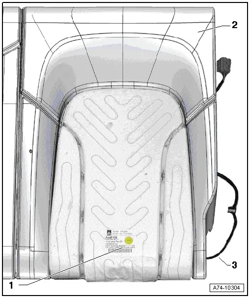 Audi Q5. Overview - Backrest Heating Element