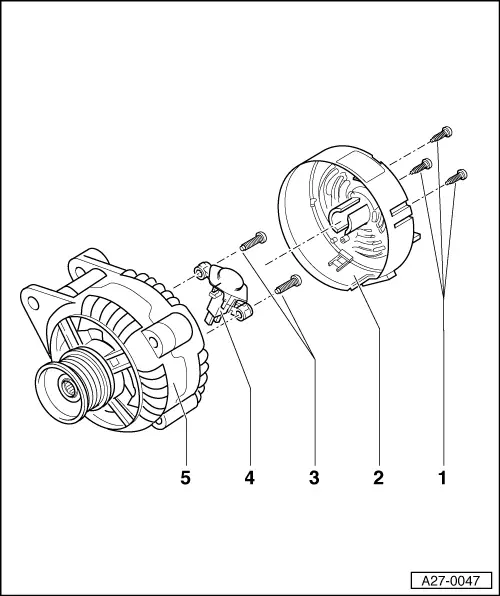 Audi Q5. Overview - Generator, Bosch through MY 2000