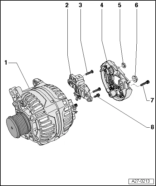 Audi Q5. Overview - Bosch Generator from 2001