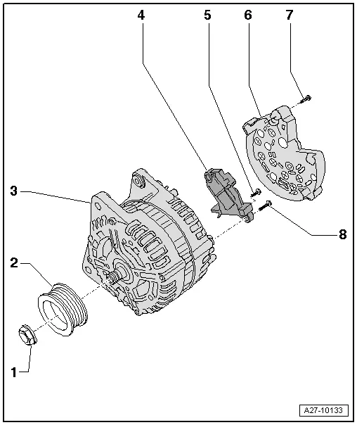 Audi Q5. Overview - Bosch Generator from 2007