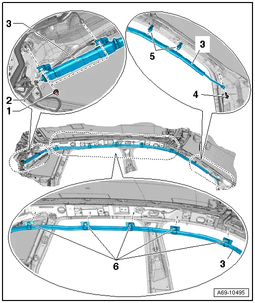 Audi Q5. Overview - Head Curtain Airbag