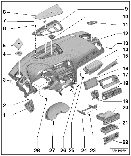 Audi Q5. Overview - Instrument Panel