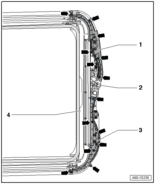 Audi Q5. Motor Support, Removing and Installing