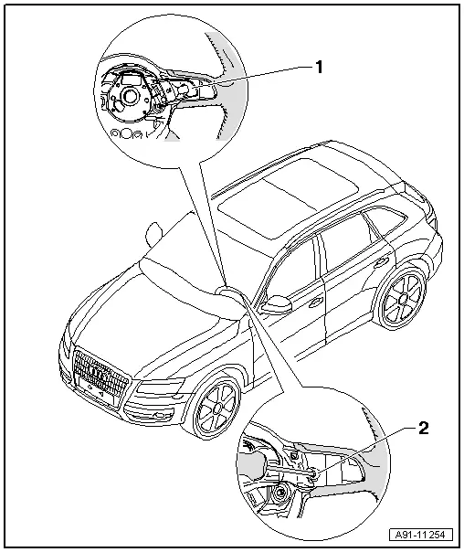 Audi Q5. Overview - Multifunction Steering Wheel, through MY 2012