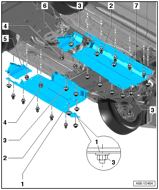 Audi Q5. Front Underbody Panels