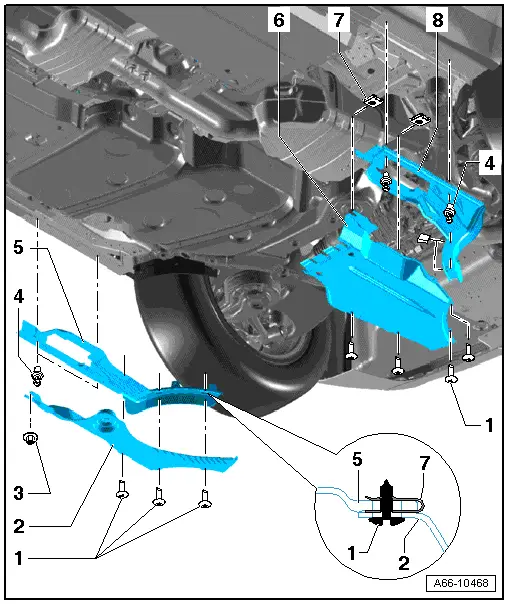 Audi Q5. Rear Underbody Panels