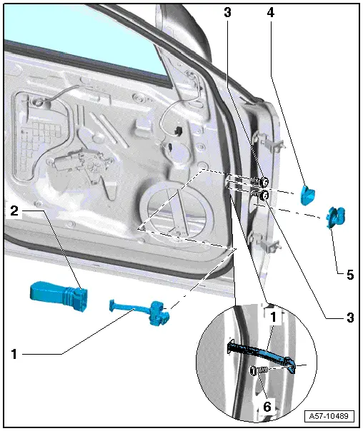 Audi Q5. Overview - Door Arrester