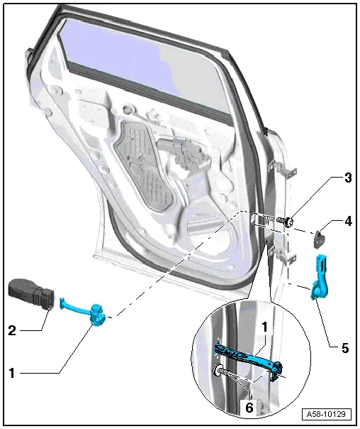 Audi Q5. Overview - Door Arrester