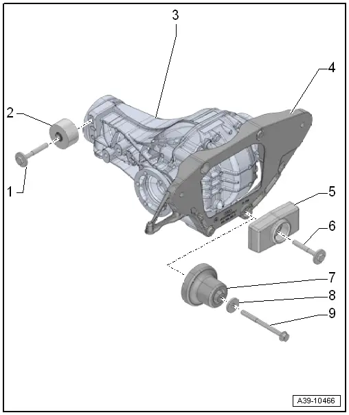 Audi Q5. Balance Weight on the Rear Final Drive