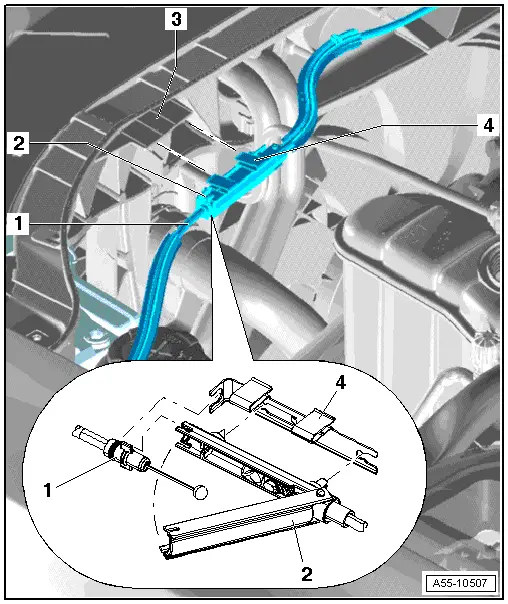 Audi Q5. Cable Coupling