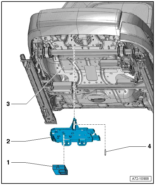 Audi Q5. Overview - Memory Seat/Steering Column Adjustment Control Module