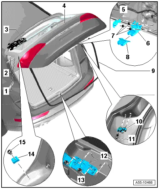 Audi Q5. Overview - Rear Lid