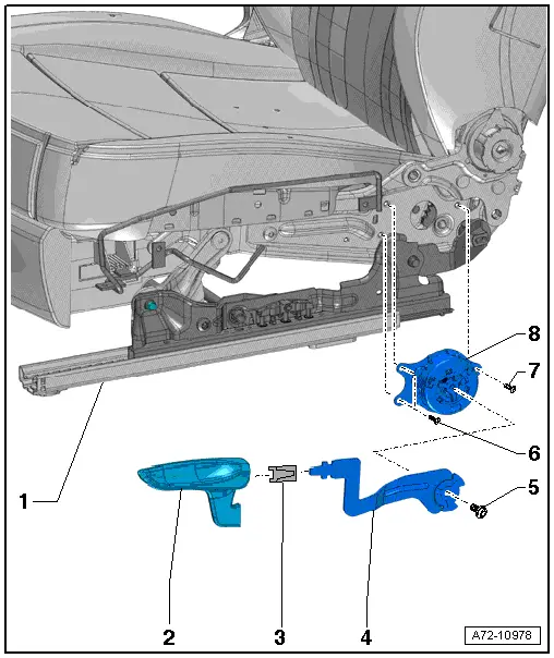 Audi Q5. Overview - Seat Height Adjuster