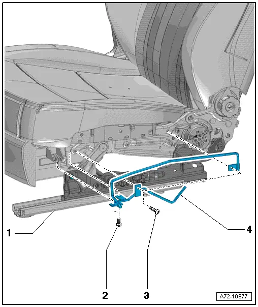 Audi Q5. Seat Side Sill Panel Trim Bracket Version 2