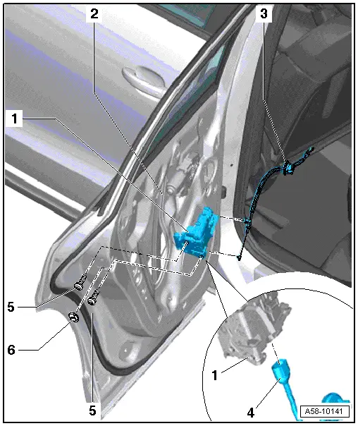 Audi Q5. Door Lock