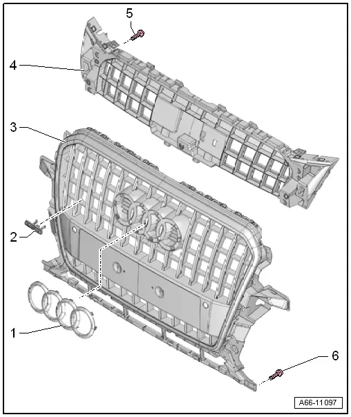 Audi Q5. Overview - Radiator Grille, Audi Q5