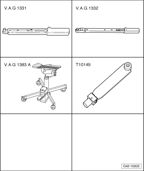 Audi Q5. Special Tools