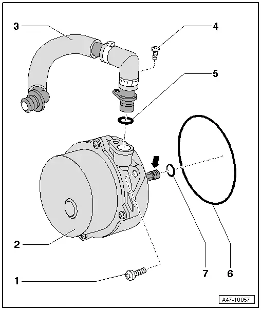 Audi Q5. Overview - Vacuum Pump